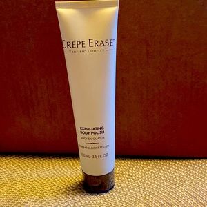Exfoliating body polish by crepe erase with lactic acid and triple moisturizers